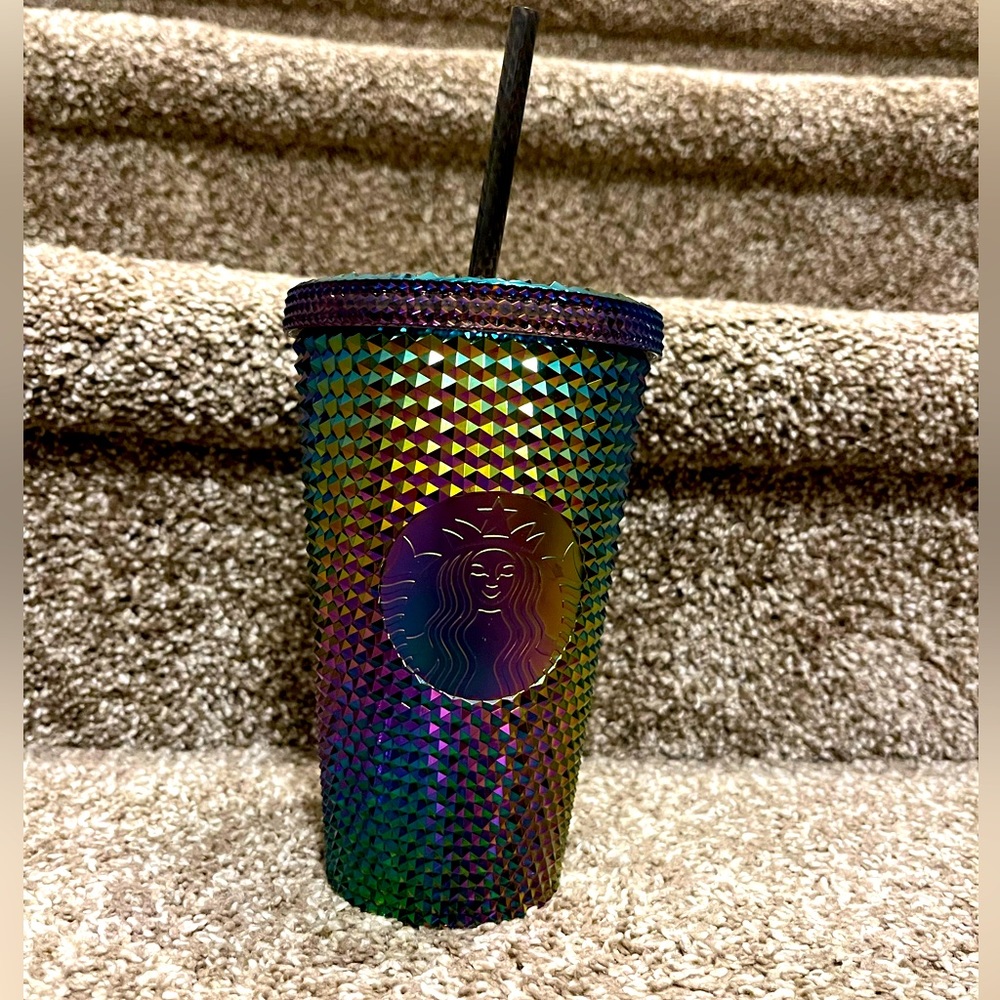 NWT Starbucks 16oz Tumbler Studded Oil Slick